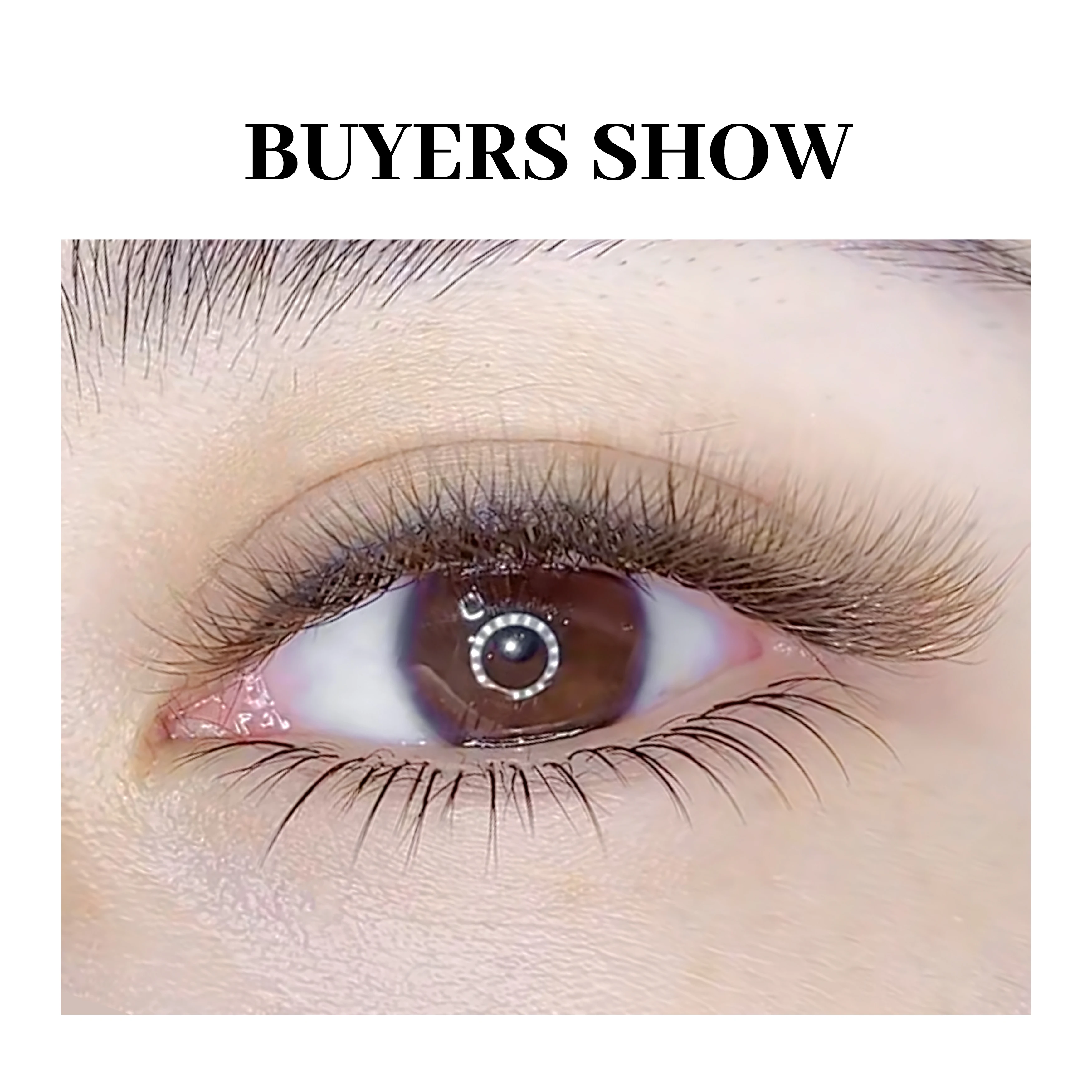 XIUSUZAKI Brown 4D W-Shaped Eyelashes Extensions High Quality Individual Lashes Automatic Flowering Premade Fans Fake Eyelashes