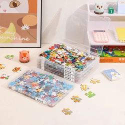 Useful Puzzle Storage Container PP Material Puzzle Organizer with Cover Waterproof Puzzle Storage Holder Storing Box