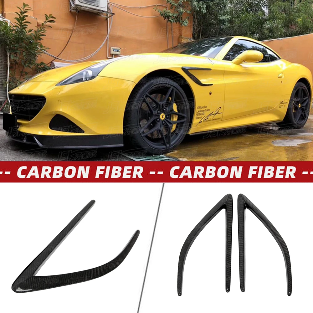 Jsk Style Real Carbon Fiber Front Fender Vent For Ferrari California T 2015-2017