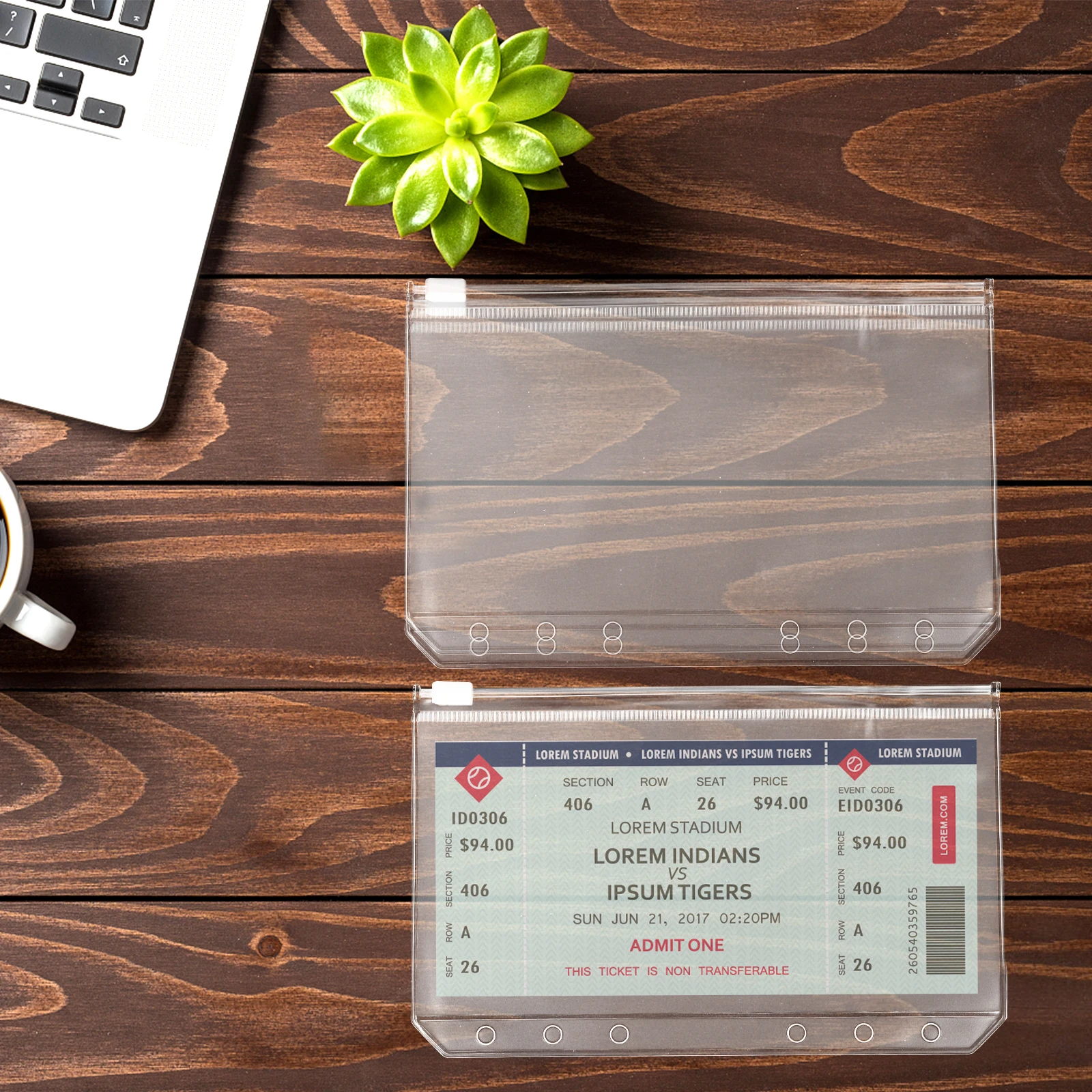 12 pz A6 Tasche per Raccoglitore Cerniera Budget Inserti Multi-Uso Riutilizzabili Raccoglitore Accessori Budget Tasche per Libri Cartella di File Inserti Per