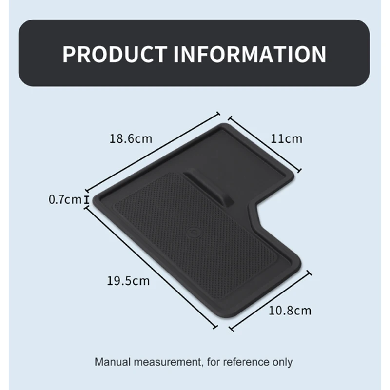 For Toyota Land Cruiser Prado J250 2024~2026 Car Interior Central Control Wireless Charging Pad Silicone Cover Mat Accessories