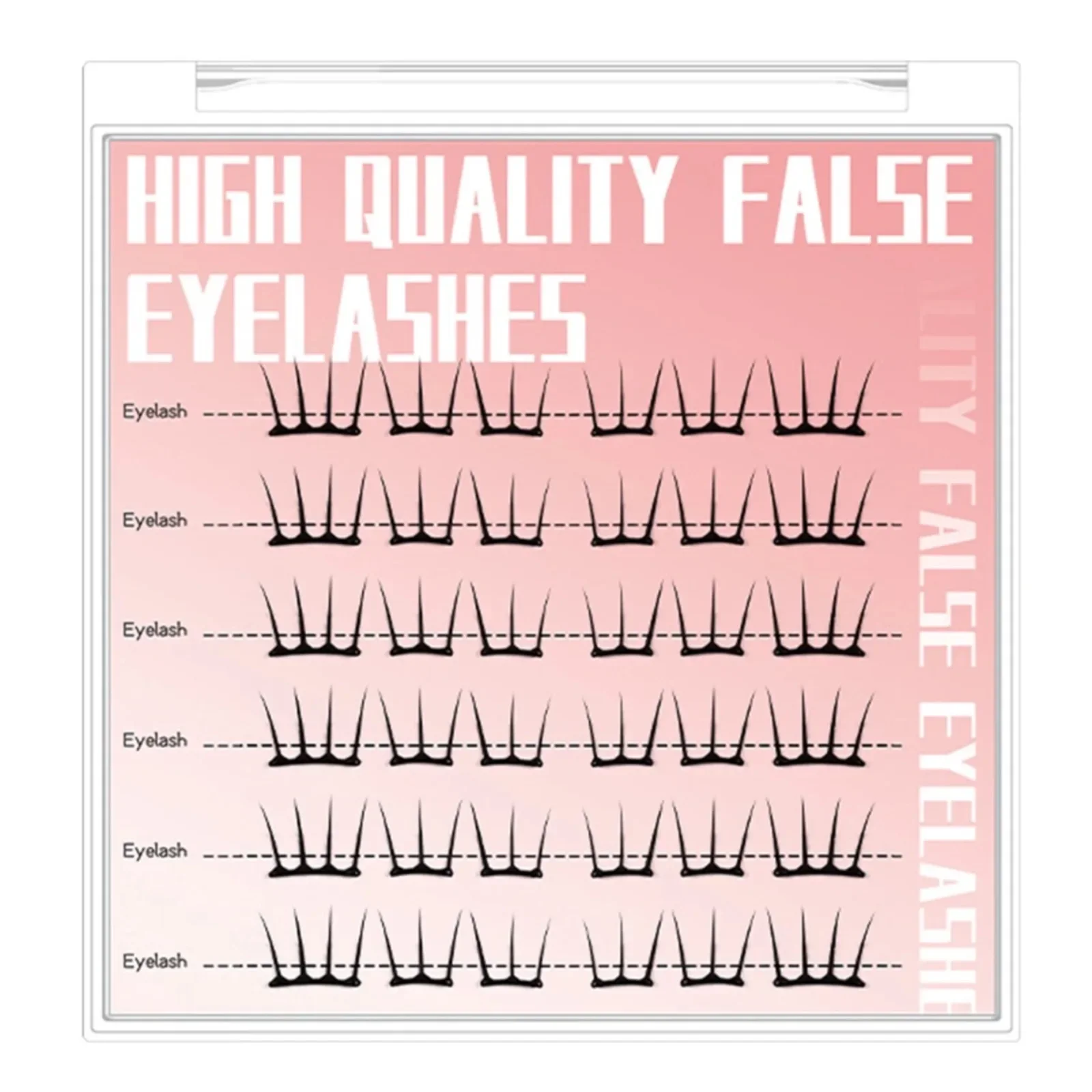 رموش صناعية ذاتية اللصق يمكنك صنعها بنفسك لا حاجة للغراء رموش عنقودية منفوشة على الموضة الكورية تمديد رموش مانغا للمكياج اليومي