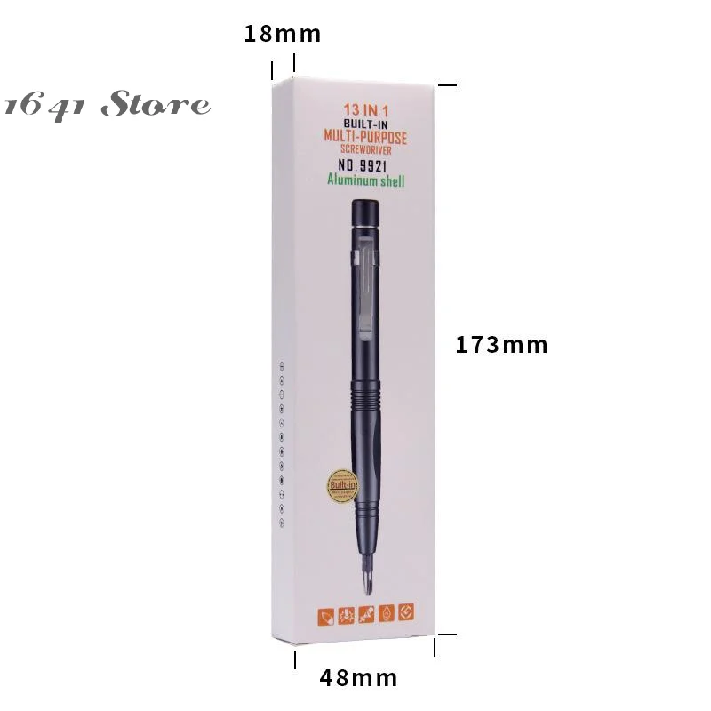 

Multi-Purpose Screwdriver Pen Set with 13 Precision Tools for Phone & Computer Repair