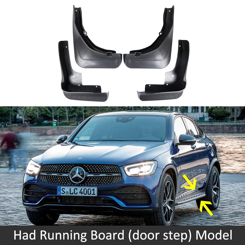 for Mercedes Benz GLC-Class GLC X253 C253 2016 2017 2018 2019 2020 2021 2022 2023 Mud Flaps Splash Guards MudGuard Front Fender