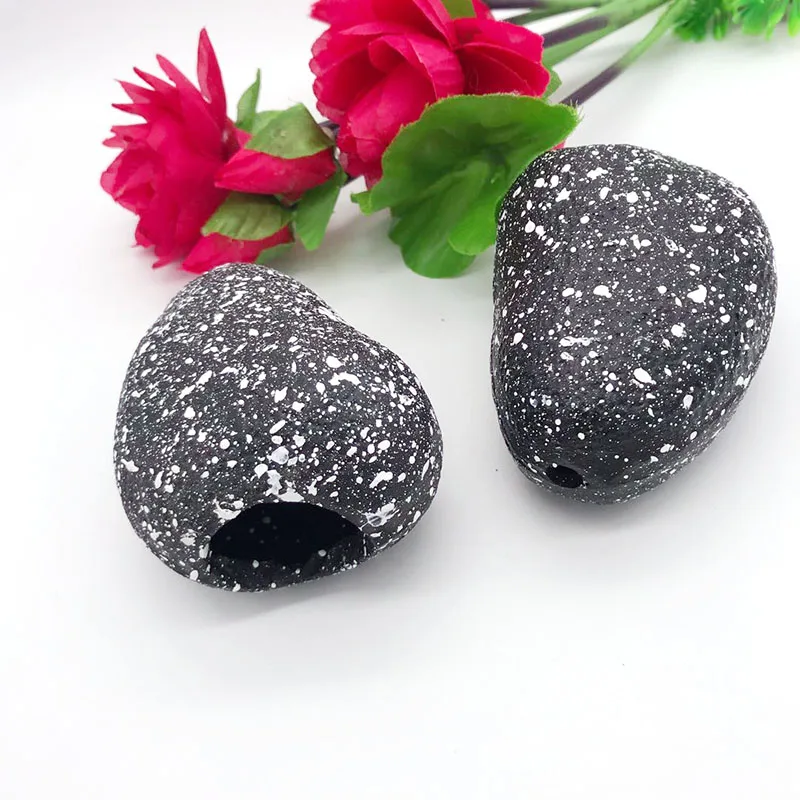 1Pc Ceramic Aquarium Decor Cichlid Stone Rock Cave Stones Decoration Fish Tank Breeding Housing Shelter Ornament For Fish Shrimp