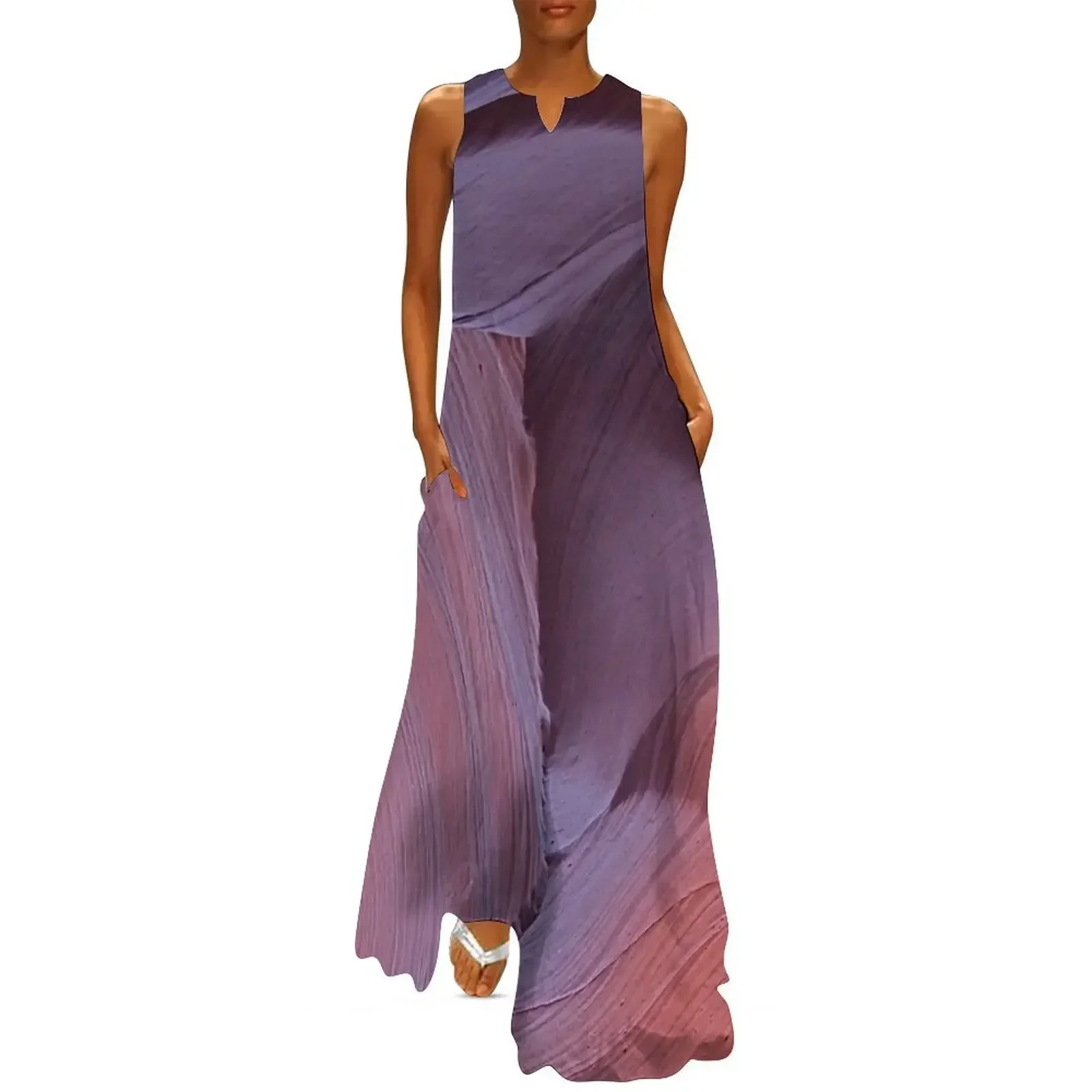 

Abstract Lavender Wave Long Dress dress women summer woman dress Women's summer skirt dresses for prom