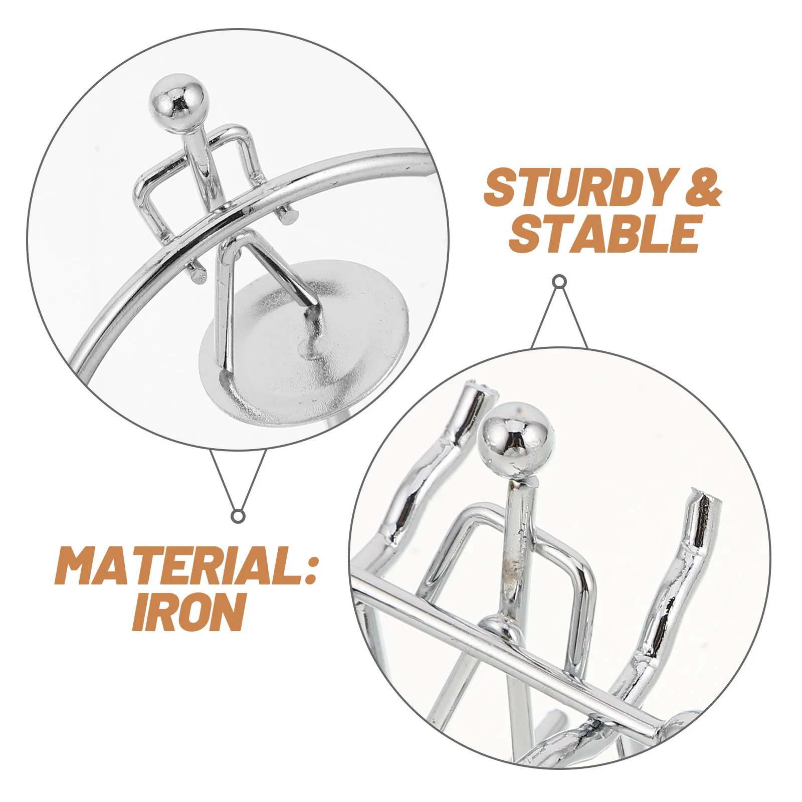 3Pcs Iron Balance Kinetic Desktop Gymnast Sports Sculpture Mini Physics Art Stress Relieving Office Study Desk Decoration