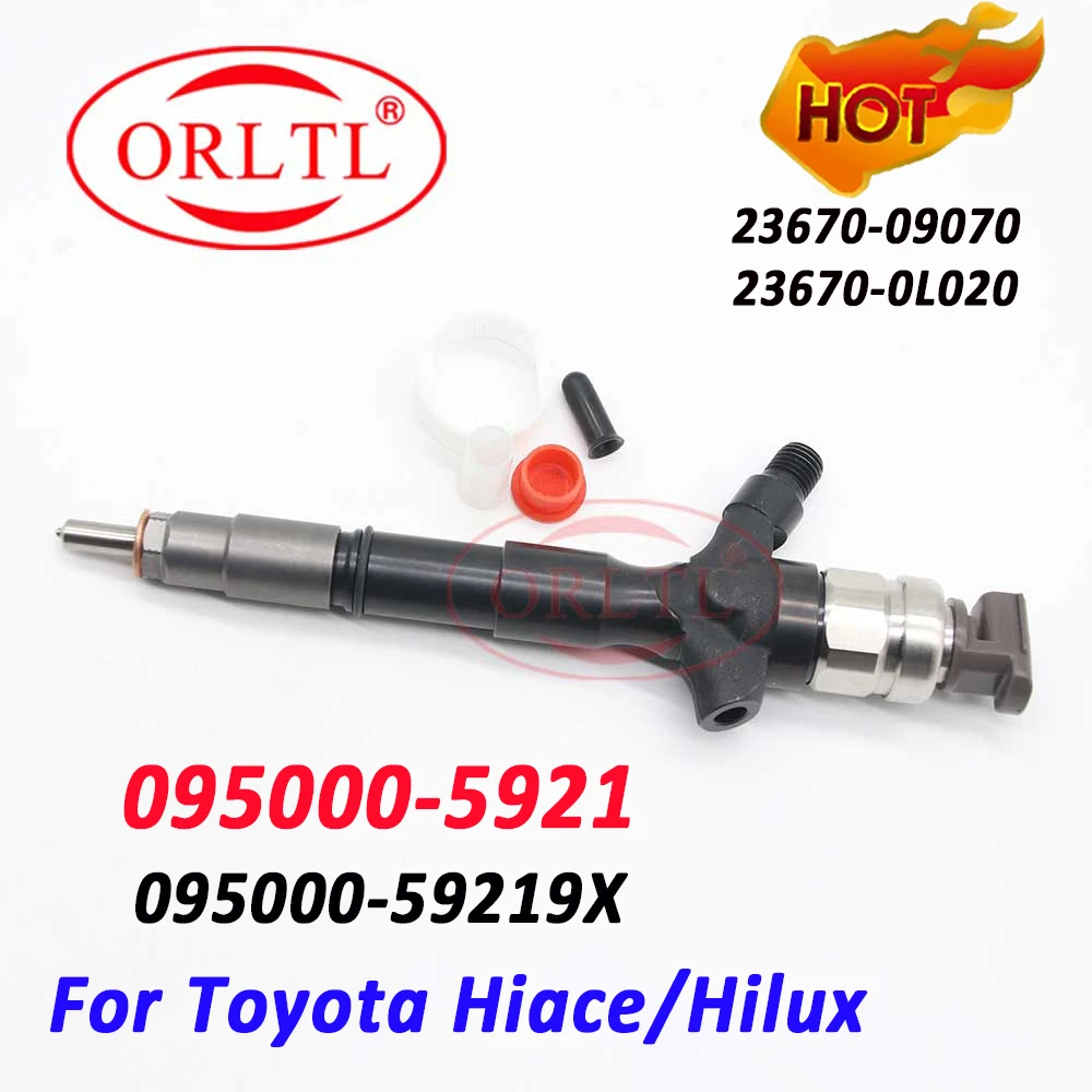 

ORLTL Diesel Injector 095000-5921 Fuel Oil Nozzle 095000-5920 (095000-59219X) For Toyota Hilux 2KD-FTV 23670-09070 23670-0L020