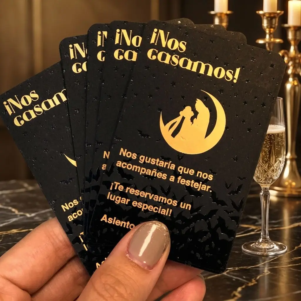 Luxury Black Hot Stamping Thick Paper Business Card with Gold Silver Foil Border Customized Art Paper for Professional Use