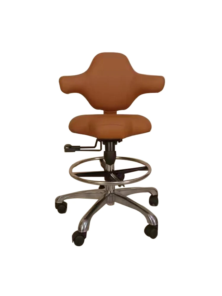 

Swivel Wheel Stool Esthetician Hairdresser Cosmetic Haircut Chair Hair Wash Hairdressing Taburetes Con Ruedas Luxury Furniture