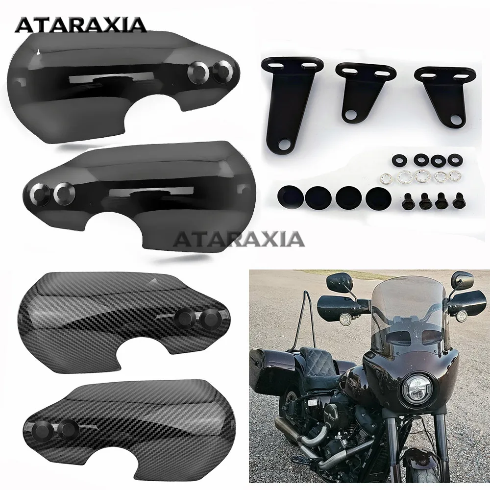 New Hand Guards for Harley Fat Boy/Fat Bob/Road King Slim/Sport Glide/Low Rider S - Motorcycle Wind Handguards Protectors