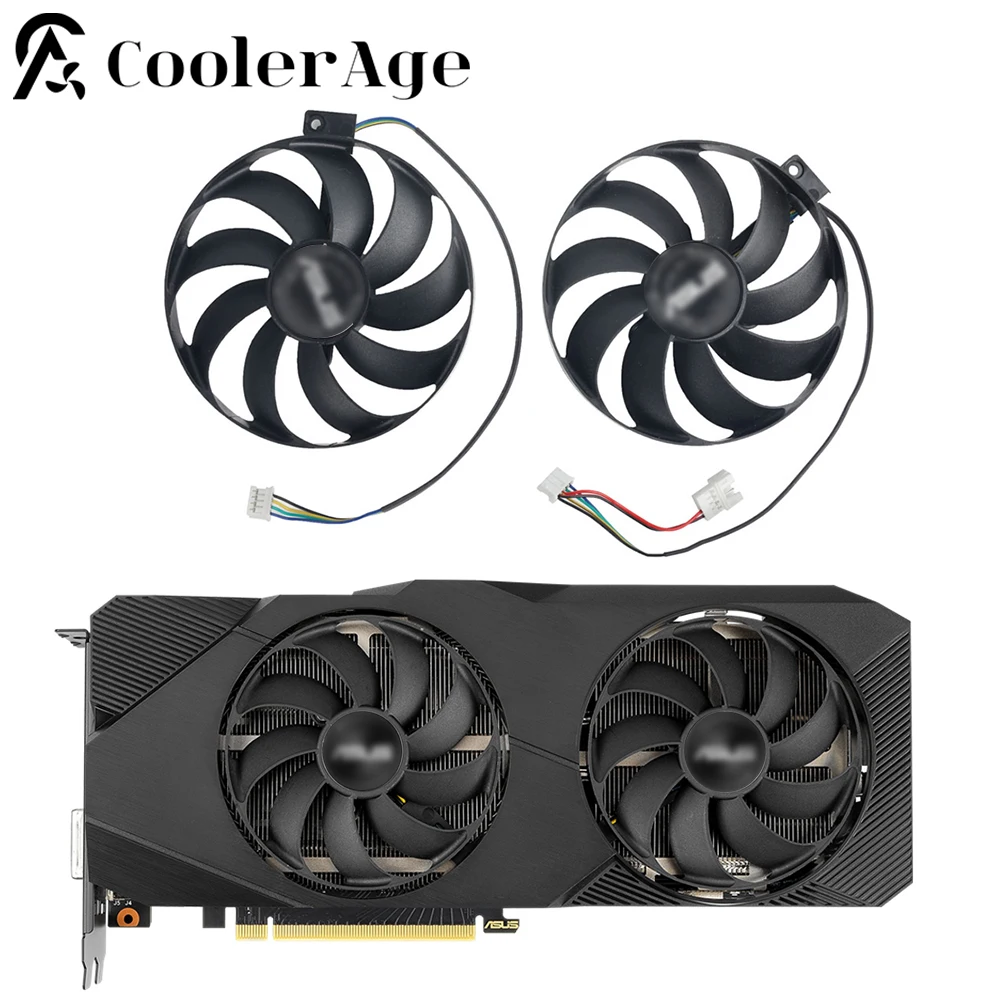 87MM T129215SU Video Card Cooling Fan For ASUS RTX 2060 Super 2070 2080 2080super DUAL EVO Advanced Graphics Card Cooling Fan