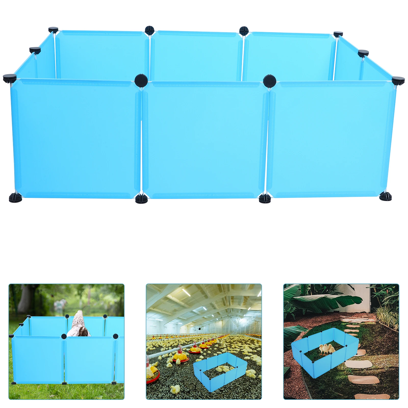 

1Set DIY Large Chick Brooder Box for Ducks Rabbits Animal Playpen Panels Indoor Outdoor Enclosure Spacious Pet Fence Small