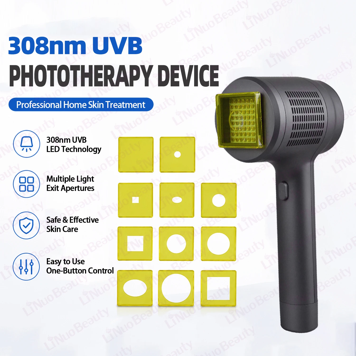 CE Approved Excimer Laser Vitiligo 308nm UVB Lamp Phototherapy Device 308 UVB for Skin Care Vitiligo Psoriasis Eczema Treatment - view 2