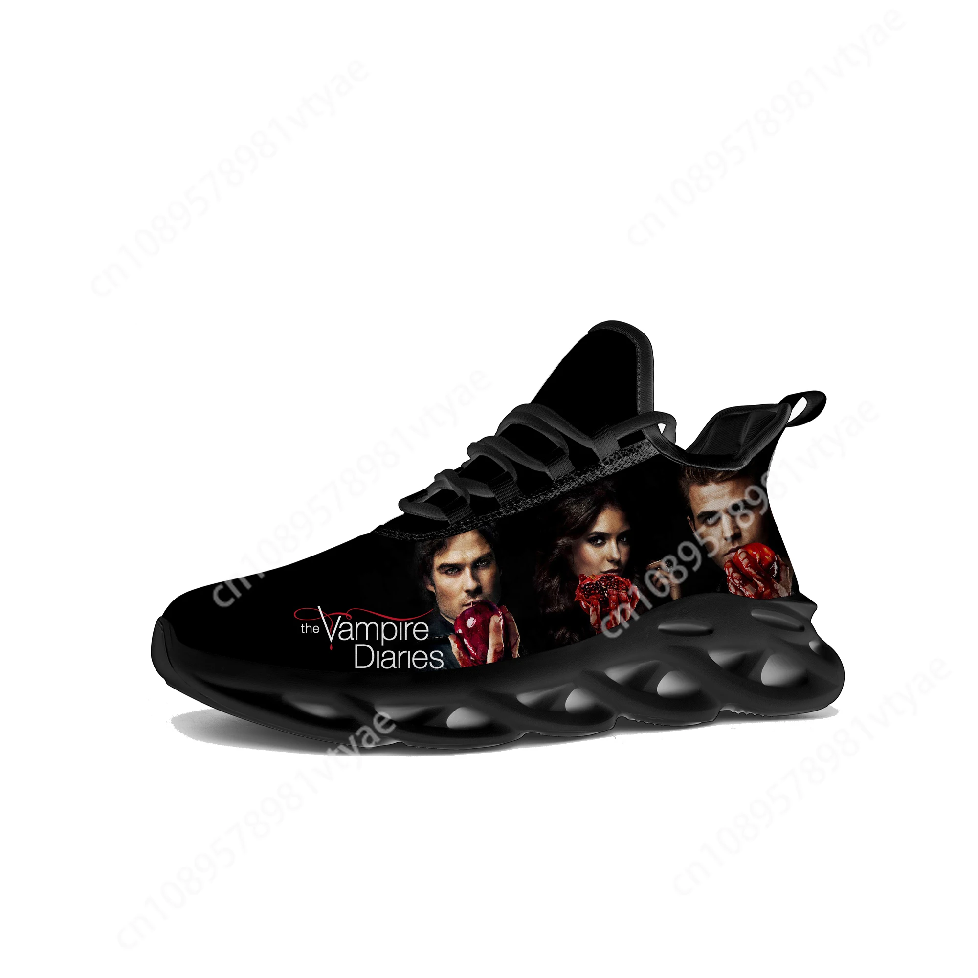 The Vampire Diaries Damon Salvatore Flats Sneakers Mens Womens Sports Running Shoes High Quality Sneaker Customized Made Shoe