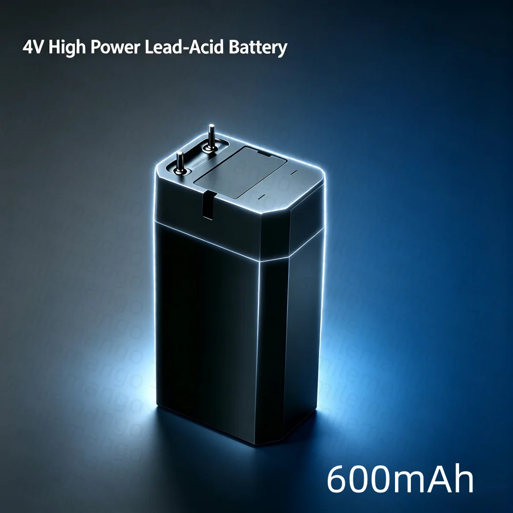 4V Lead Acid Battery 600mAh Rechargeable Storage Batteries LED Lamp Headlights Flashlights Electric Mosquito Swatter