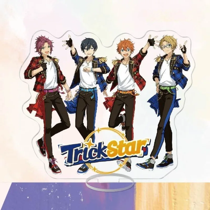 Game Ensemble Stars Boy Group Acrilico Stand Figura Unità maschile Trickstar Desk Decor Display Regali di compleanno Accessori cosplay