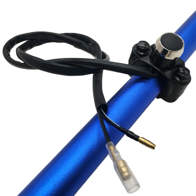 Aluminum Alloy Handlebar Mount Start Horn Headlight Strobe Momentary Action Switch Button 22cm 7/8\