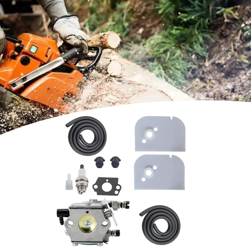Carburetor Repair Kit Carburetor Sparkplug Air Filter Stopper Fuel Pipe Oil Filter Gasket For Chainsaws 009 010 Garden Tool Part