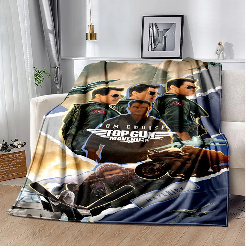 

Top Gun Classic Movie Sign 3D Blanket,Soft Throw Blanket for Home Bedroom Bed Sofa Picnic Travel Office Rest Cover Blanket Kids