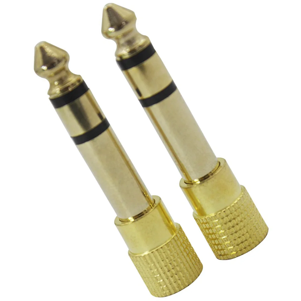 2Pcs Long Lasting 35Mm To 65Mm Audio Adapter Headphone Jack Converter For Professional Sound Systems And Stage Equipment - Image 5