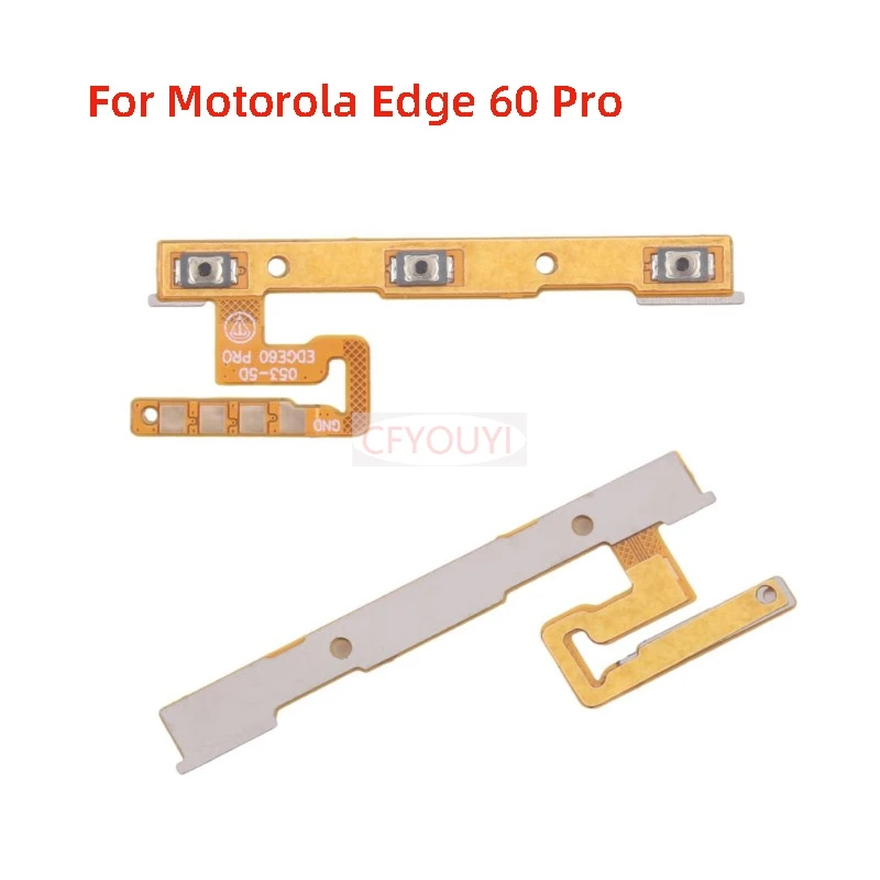 1PCS Power Button Flex Cable On Off Power Key Switch Button Flex Ribbon Replacement For Motorola Edge 60 Pro