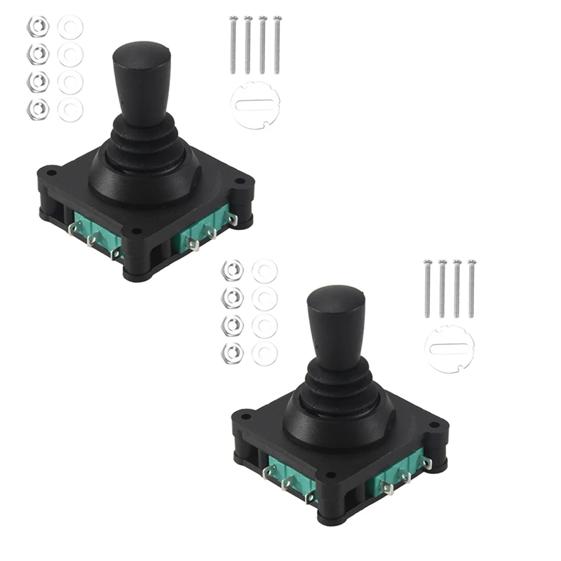

ABWZ-2PCS Joystick Switch AC 240V 5A 4NO 4NC Momentary 2.5Mm Fixing Thread Joystick Switch