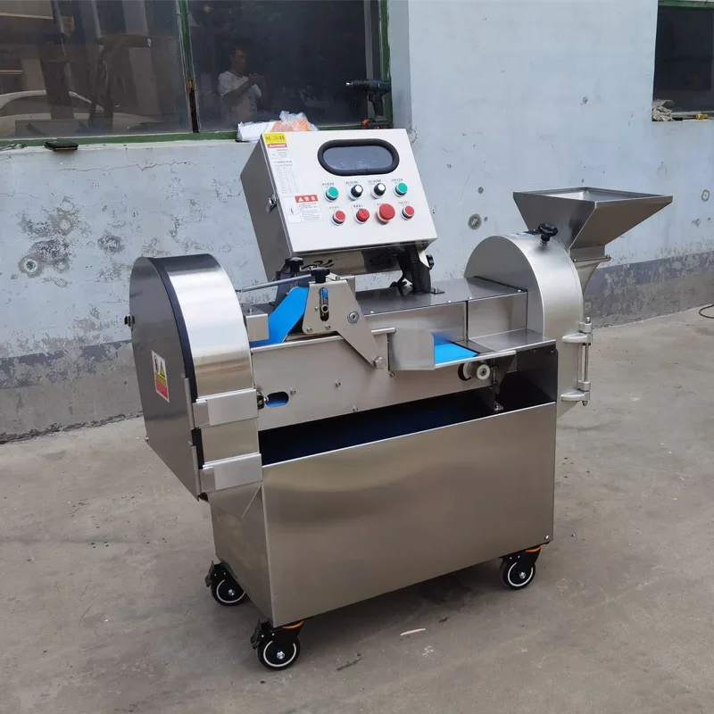 Commercial Two-head Vegetable Cutter for Slicing, Segmenting, Shredding, Dicing and Cubing