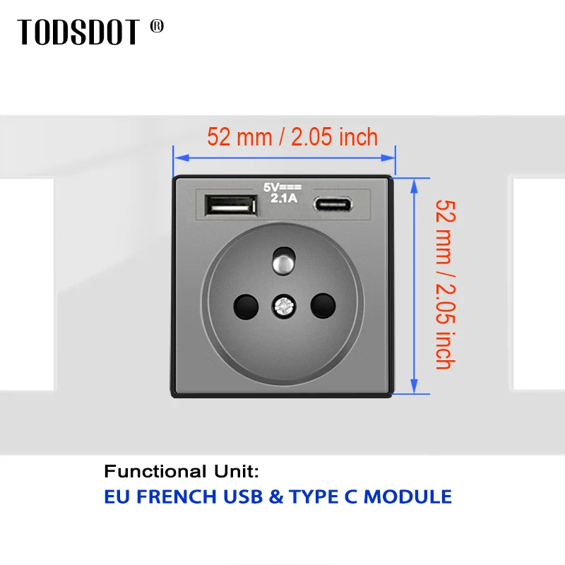 5 Frame DIY Conjoined Wall Socket Rj45 Cat 6 | Tel | Cable CATV Satellite TV, Chinese Plug ON/OFF Grey Blank Panel 430*86mm