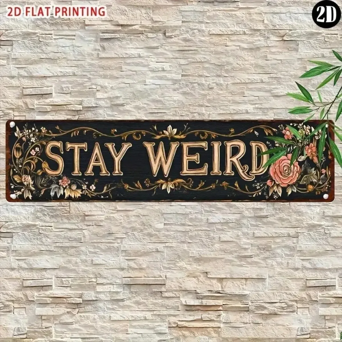 فن القصدير بتصميم الأزهار والفراشة | ديكور قوطي ريفي متين | مثالية للمنزل/البار/المقهى/المرآب #4