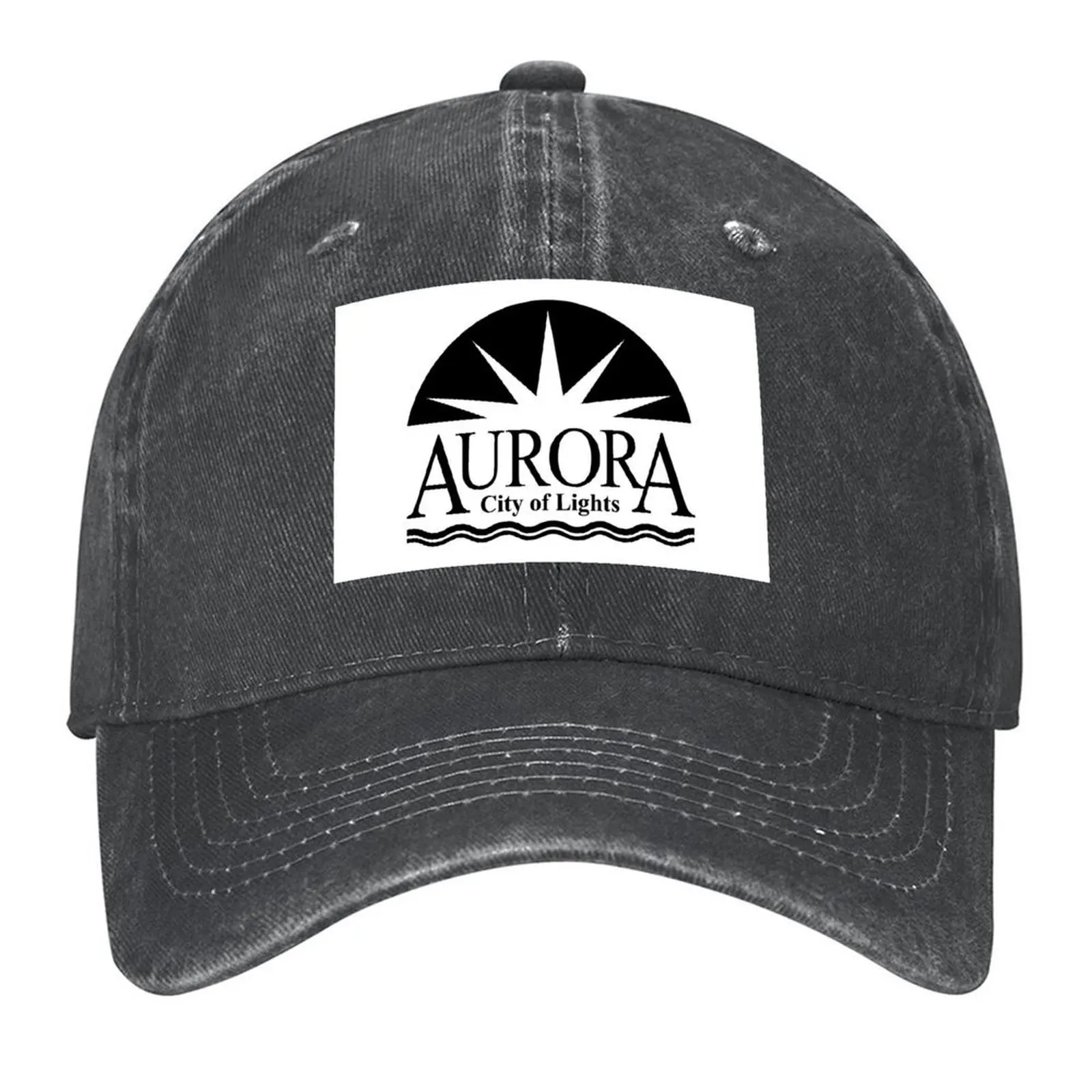 

Flag of Aurora, Illinois USA Baseball Cap luxury woman cap Trucker Hat Snap Back Hat |-F-| For Women 2025 Men's