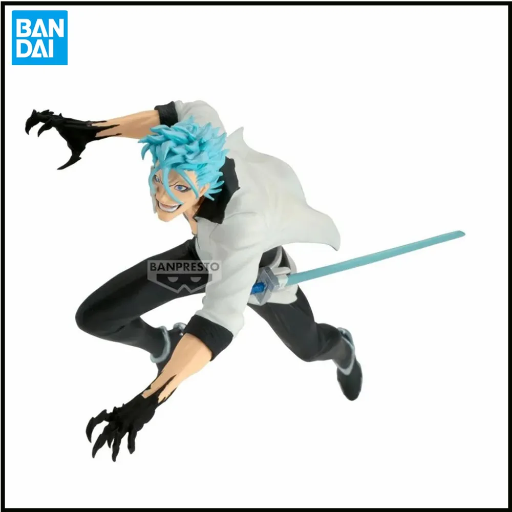 Original Bandai Anime Figure BLEACH VIBRATION STARS-GRIMMJOW JAEGERJAQUES PVC Action Figurine Collector Toys Banpresto 17cm