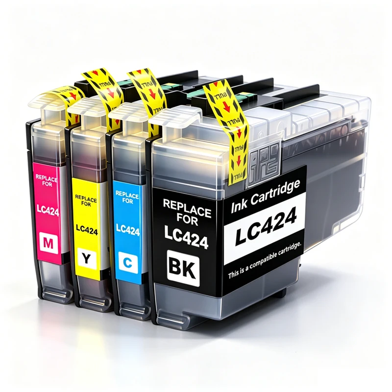 European Version 1set LC424 LC-424 Compatible Ink Cartridge For Brother DCP-J1200DW DCP-J1200W DCP-J1200WE printer Color INK
