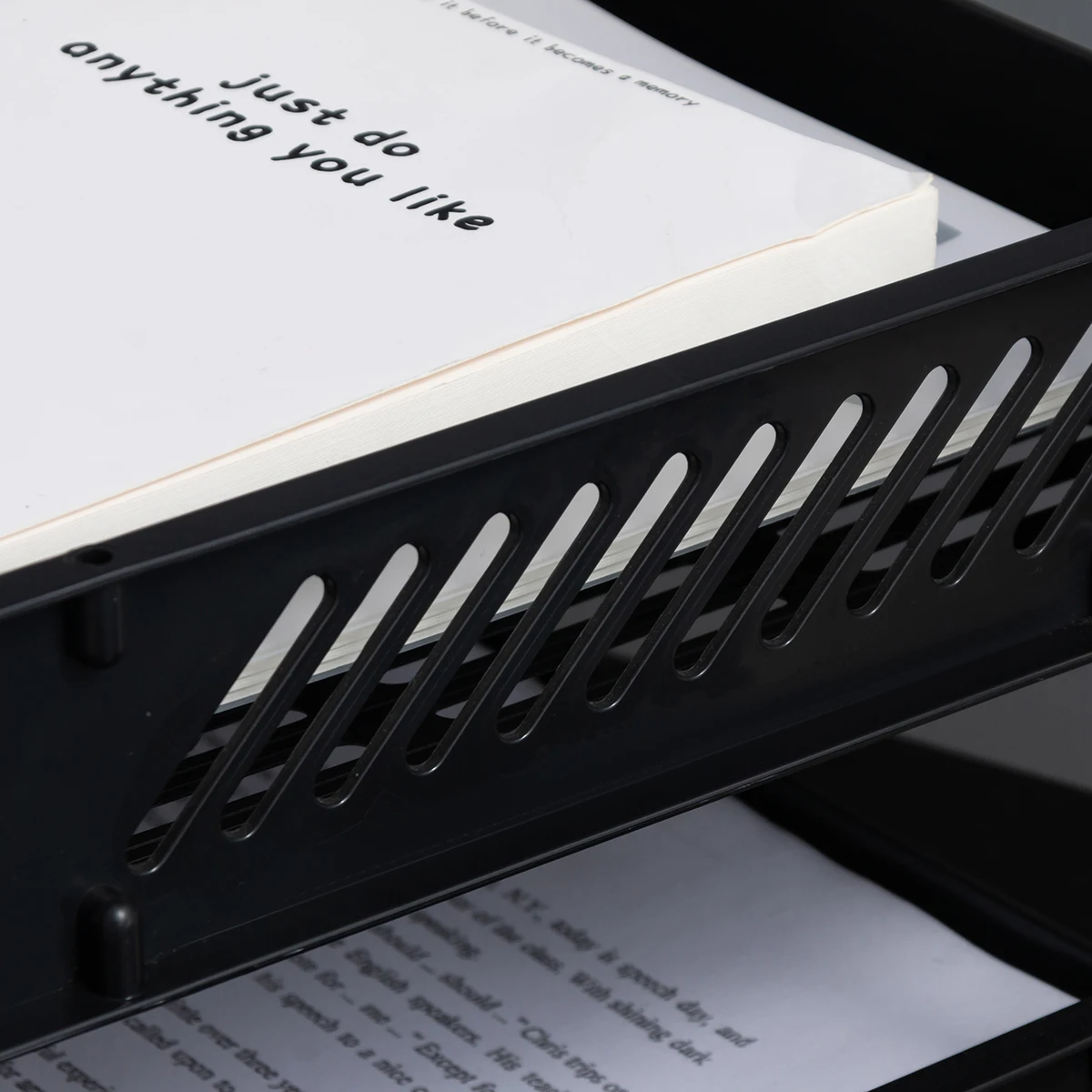 File Rack File Basket A4 Storage Box Multi-Layer File Tray File Classification Storage Shelf Book Stand Large Capacity Fall-Resi