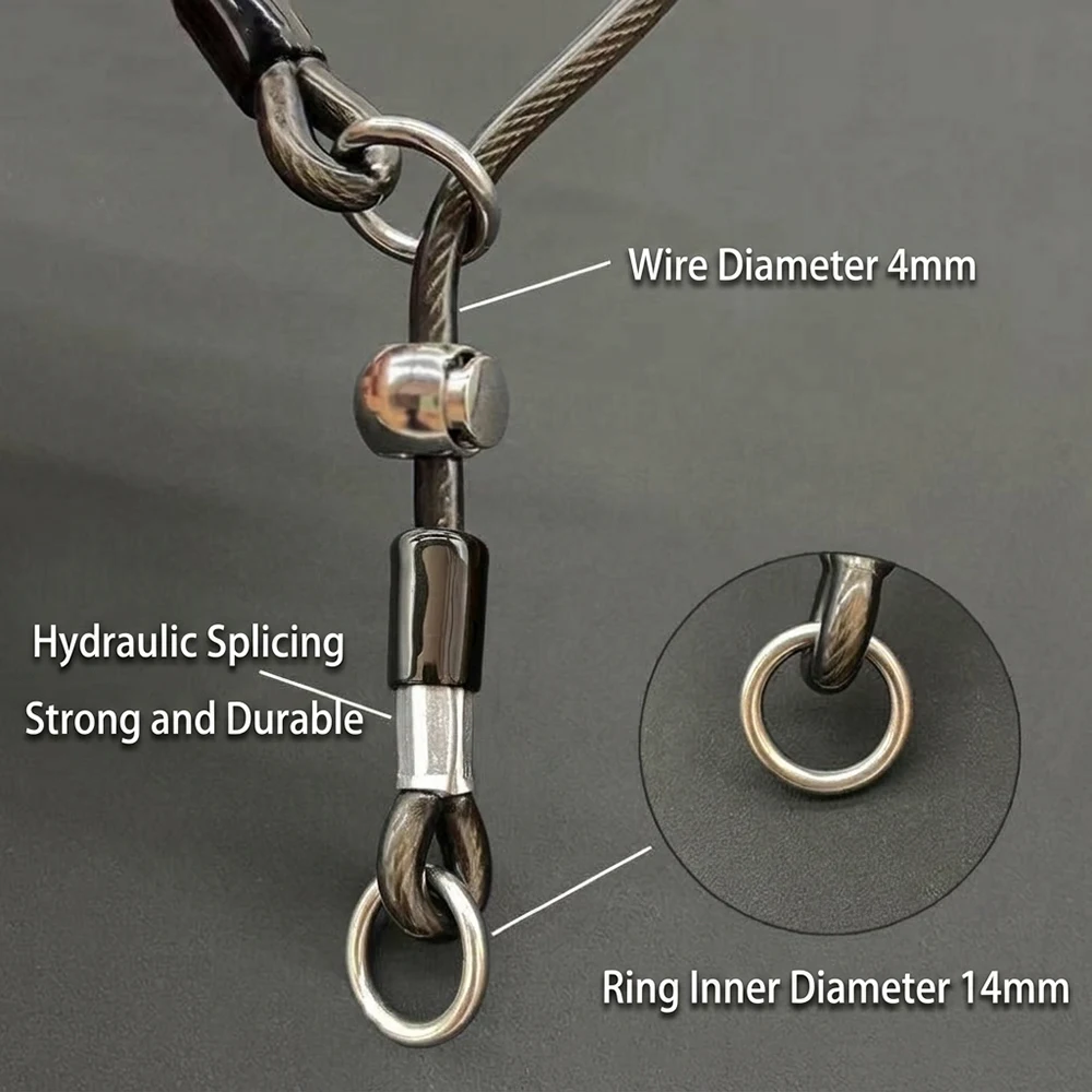 Collar de acero inoxidable resistente a mordeduras para perros - imagen 3