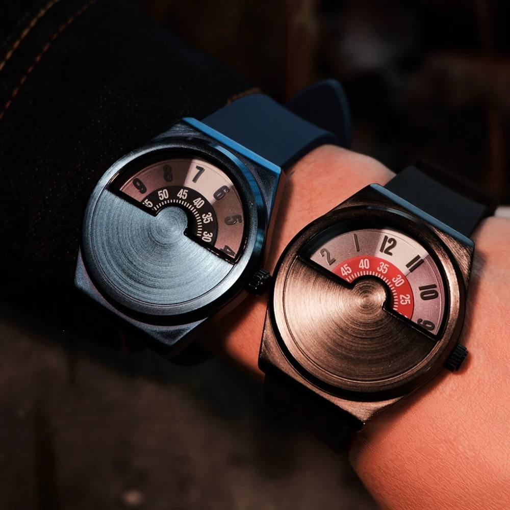 Korean Style Men’s Quartz Watch Minimalist Casual Fashion Student Wristwatch Tech Style Daily Use Trendy Watch