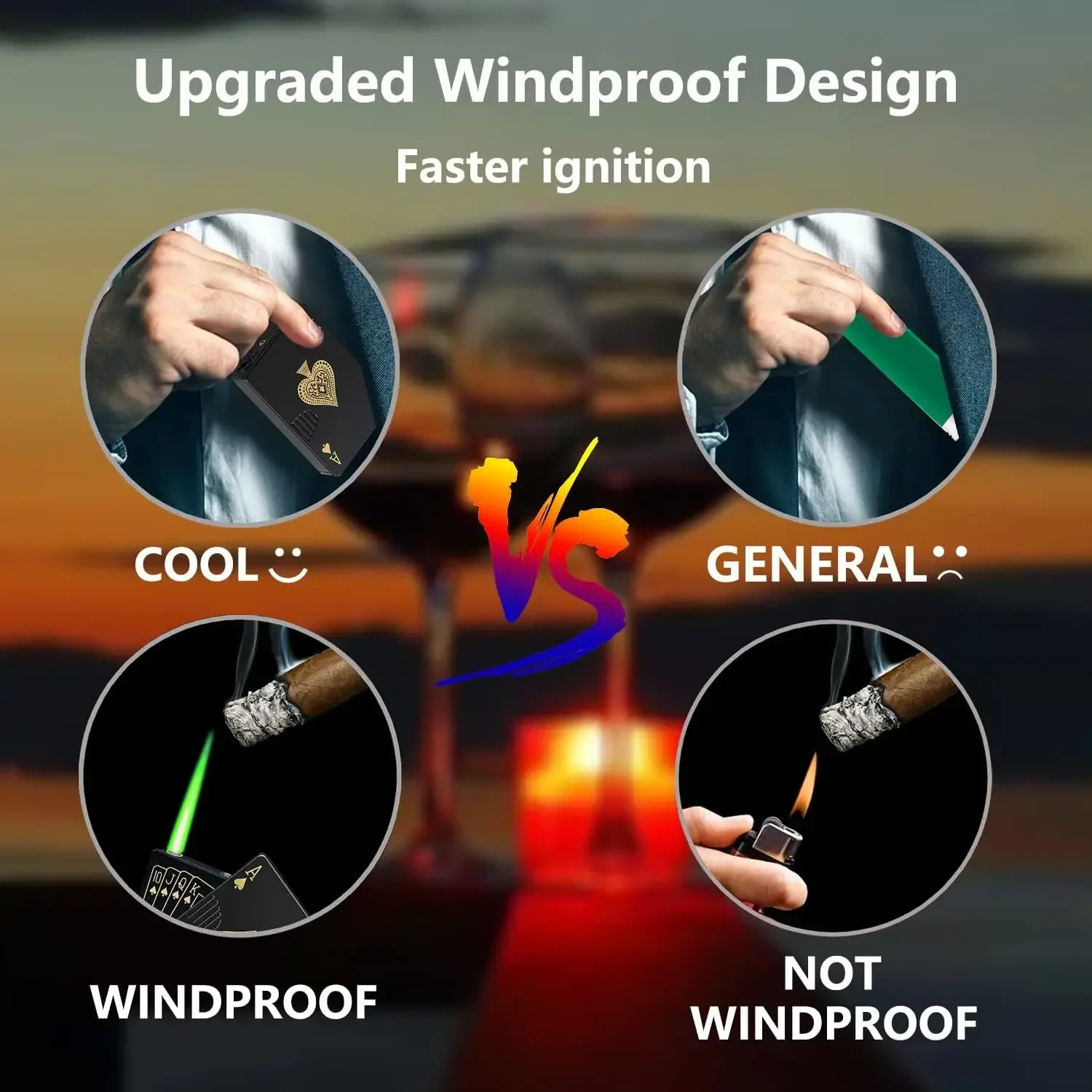 ولاعة شعلة نفاثة، ولاعة آيس لهب أخضر، ولاعة بيوتان قابلة لإعادة الملء، آيس أوف بستوني، ولاعة رائعة مقاومة للرياح بتصميم البوكر هدية جديدة #3