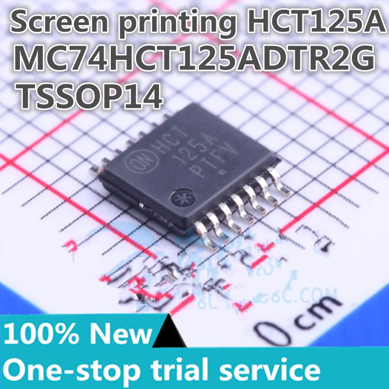 

5-100PCS %New MC74HCT125ADTR2G silk screen HCT125A TSSOP-14 buffer/driver/transceiver