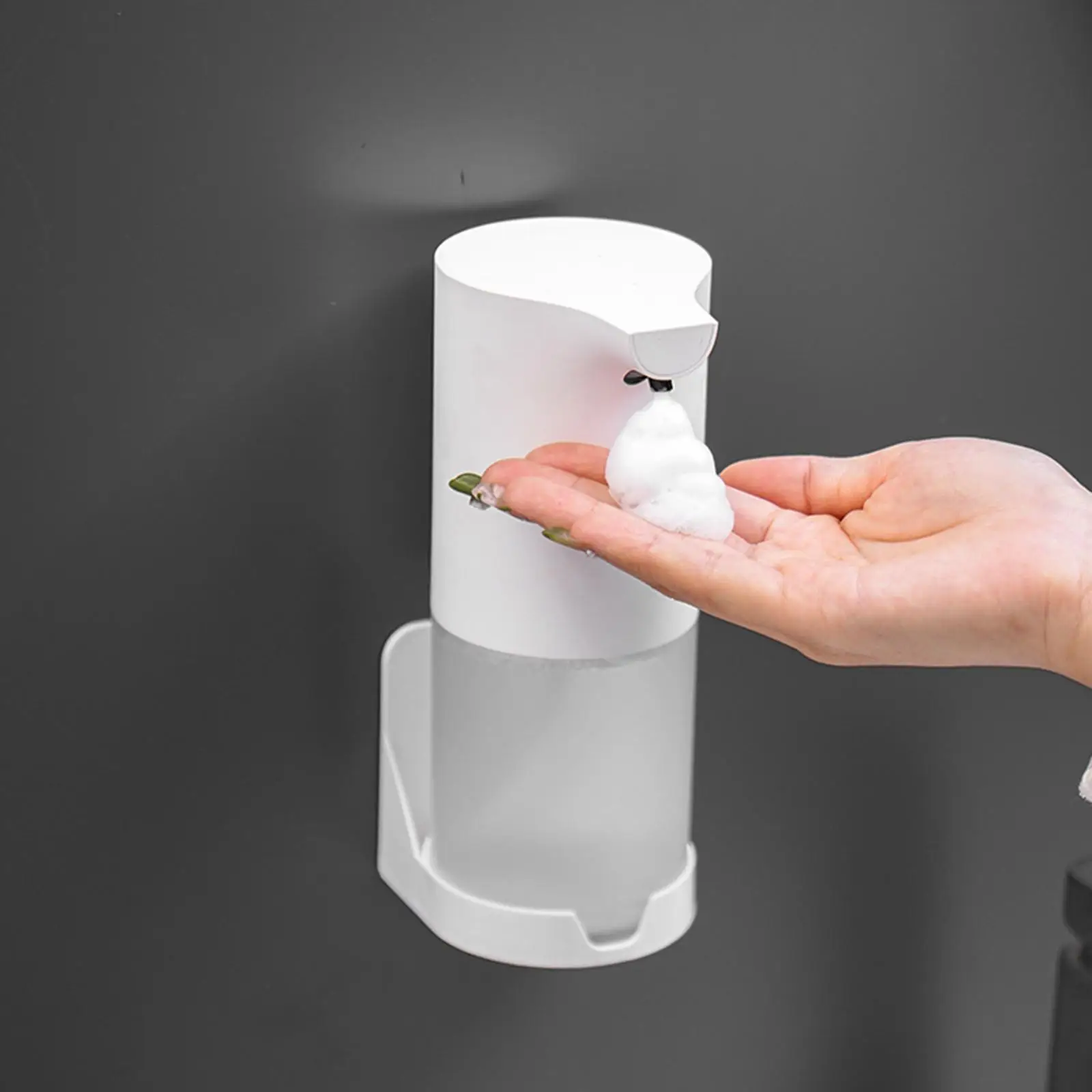 Wall Mount Soap Dispenser Holder Toothbrush Cup Wall Storage Bracket Minimalist Shower Gel Bottle Rack for Kitchen Bathroom