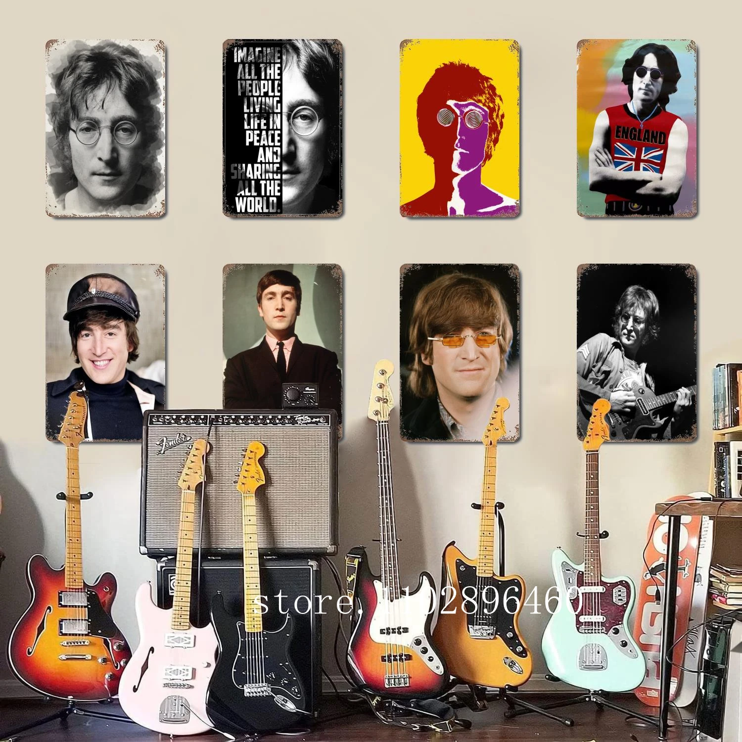 

lennon Metal Plaques & Signs wall decor Vintage Tin Signs Captain Metal Poster Decor for Bar Pub Club Wall Decoration