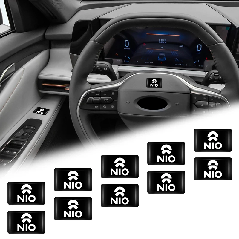 

Car Interior Accessories Square Personalized Stickers For Nio ES6 EC6 ES8 ES7 ET5 ET7 EP9 EVE 2021 2022 2023