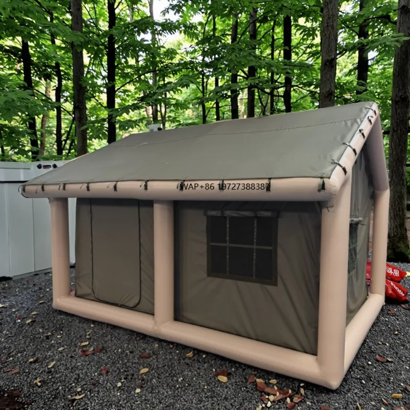 

12-квадратный метр, уличная надувная палатка для дома, 420D, Оксфордская воздушная палатка для кемпинга, туристическая палатка с сертификацией CE