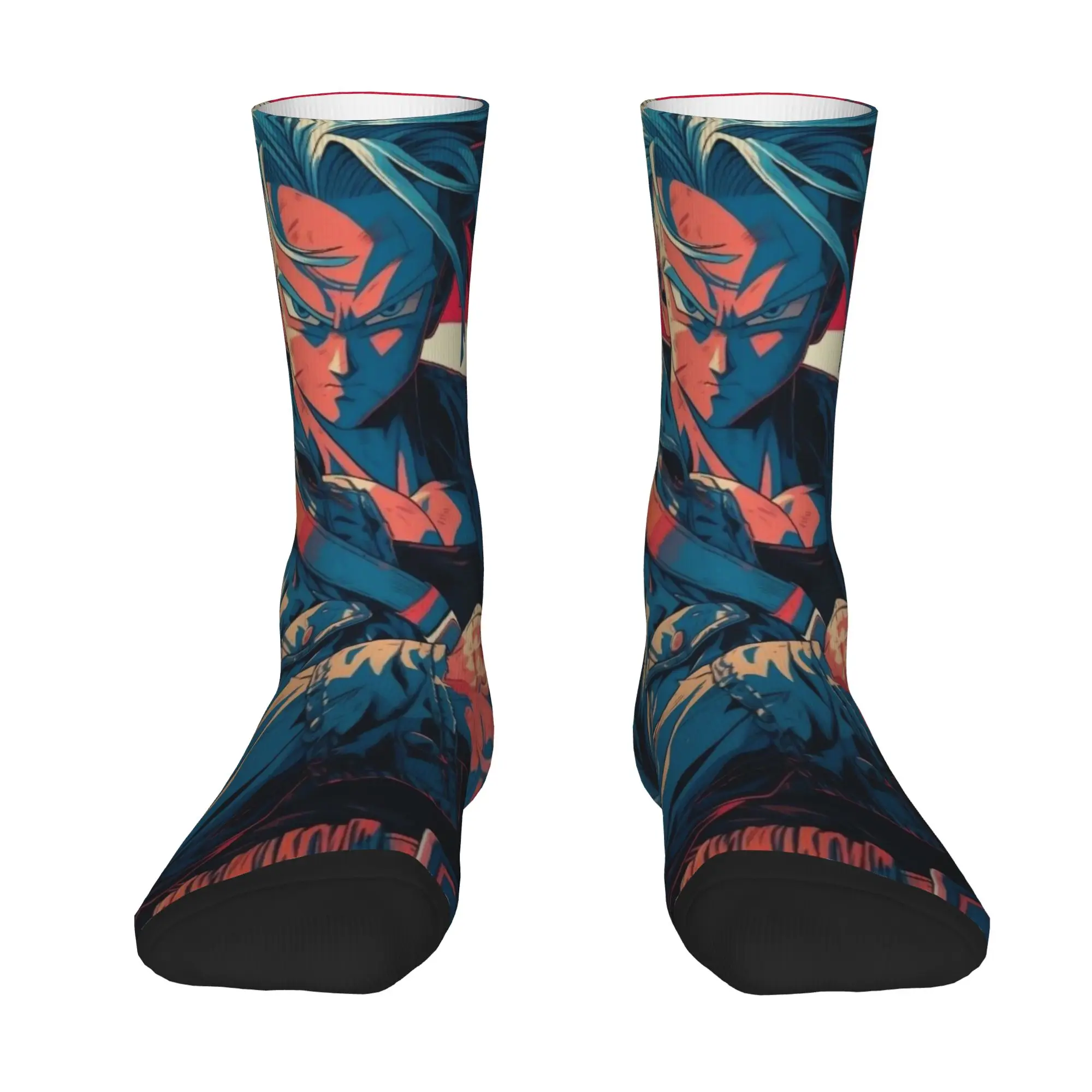 1 Pair Funny Sock Dragon Ball Trunks (7) Hip Hop Quality Pattern Printed Men Socks Casual Men's Socks