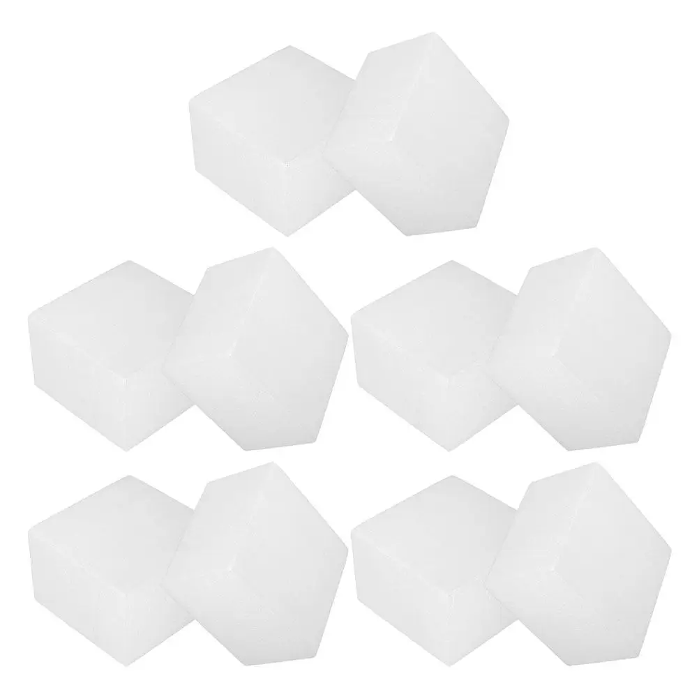 Square Foam Cake Dummies 10 Piece White Practice Display Set for Wedding Cake Decorating