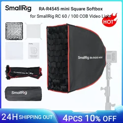 SmallRig RA-R4545 mini Square Softbox, with Honeycomb Grid Portabe Softbox, for SmallRig RC 60 / 100 COB Video Light -4683