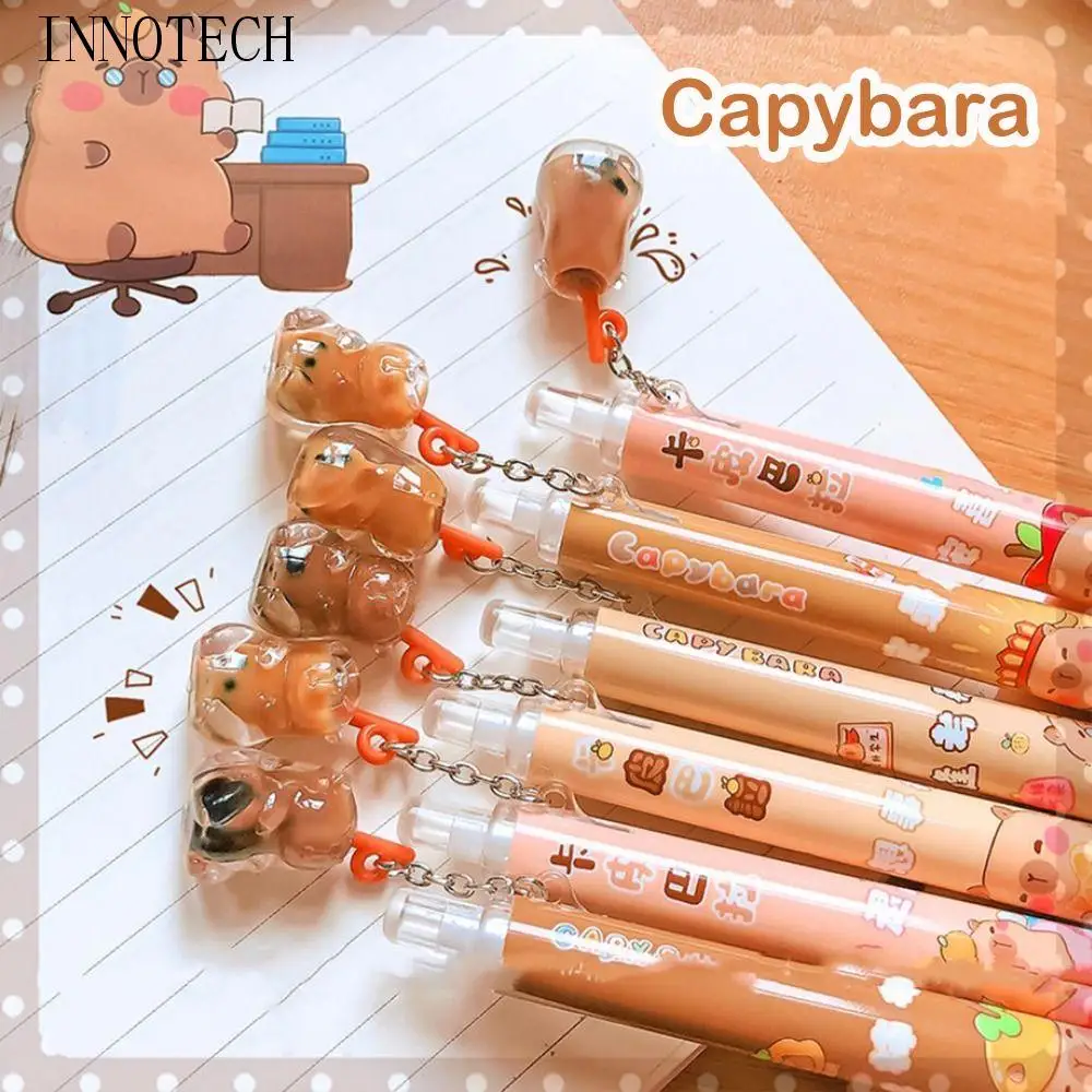 ดินสอกดคาปิบาร่าน่ารัก สไตล์น่ารัก ดินสอเขียนแบบอัตโนมัติ ลายสัตว์ ขนาด 0.5 มม.