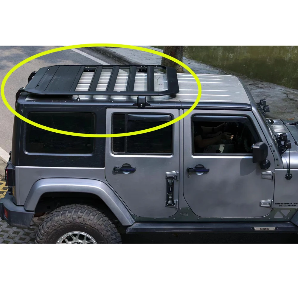 

Free shipping Lantsun JL1270 aluminum alloy roof rack for jeep for wrangler JK & JL luggage rack luggage carrier