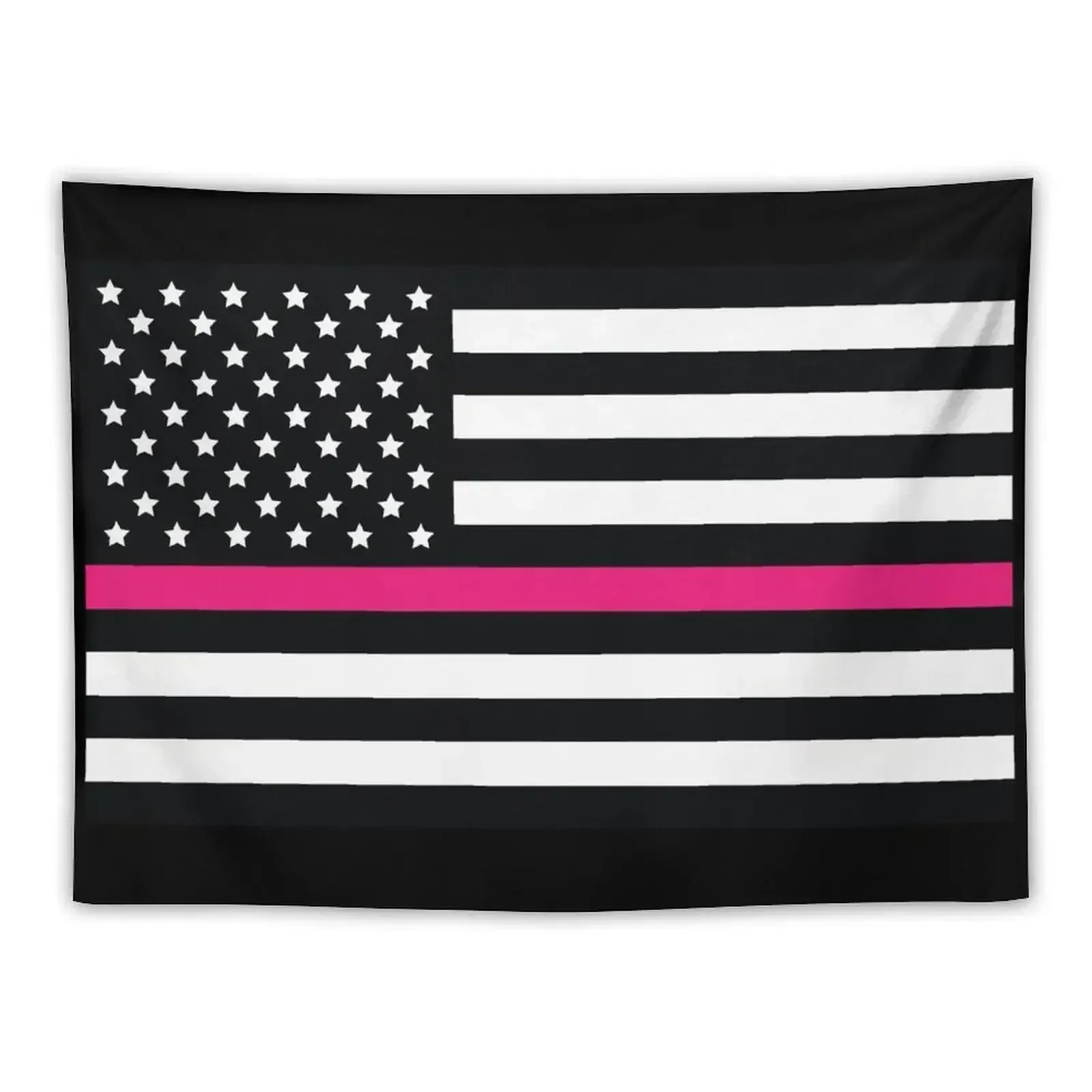 

Pink line flag, American flag with Pink stripe Tapestry Bedroom Decoration Carpet Wall Tapestry