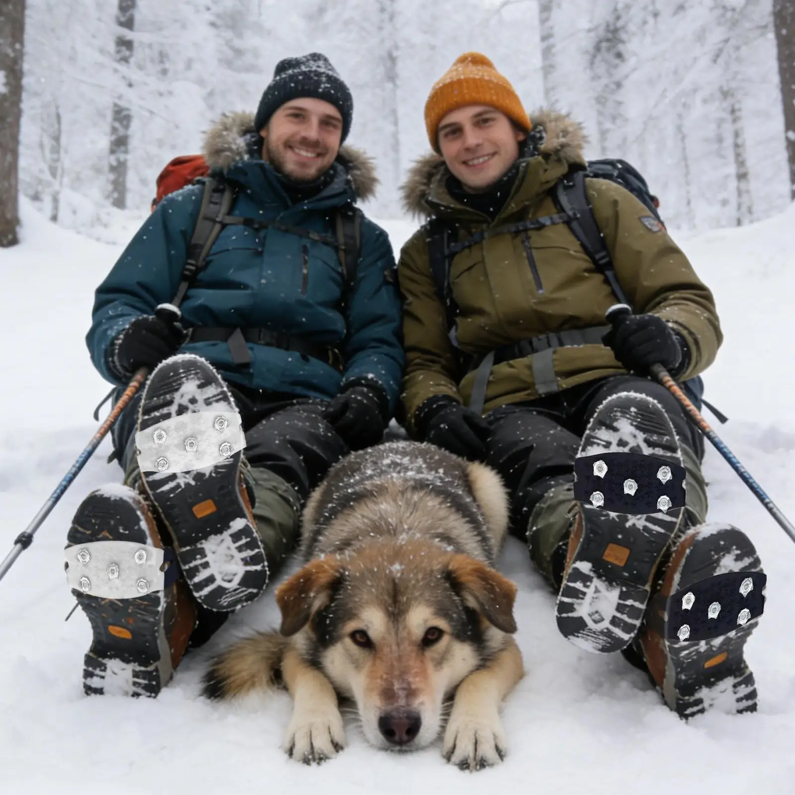 Outdoor Winter Hiking Climbing Snow Spikes Crampons Cleats Chain Claws Grips Boots Cover Ice Gripper Spike for Shoes Anti