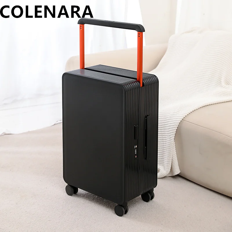 COLENARA 20Inch Cabin Luggage PC Rugged Boarding Case Smooth Light Sound Universal Wheel Travel Trolley Bag 24\